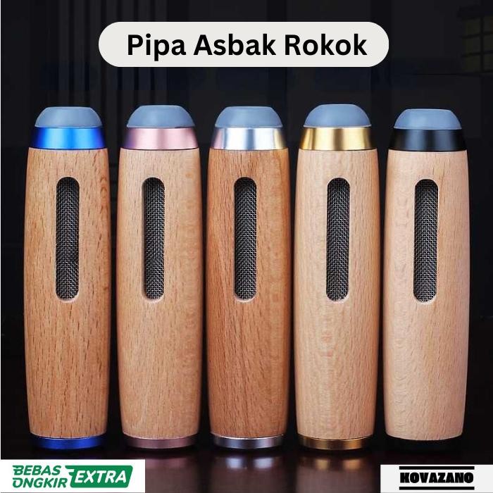 Pipa Asbak Abu Rokok Portable Outdoor Smoking Ashtray Dust Free