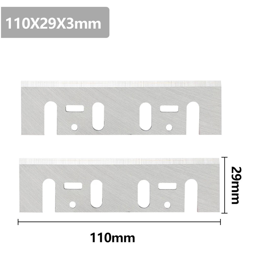 High Quality Electric Planer Blade 110mm Electric High Speed Steel Planer Blade Professional Silver 
