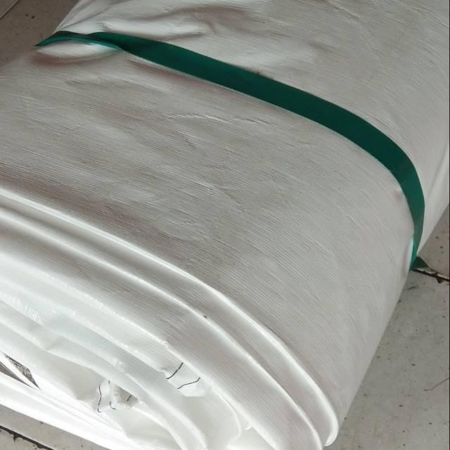 TERPAL TENDA PUTIH UKURAN 3X4 METER PINGGIRAN SUDAH ADA RINGBUATNGIKAT
