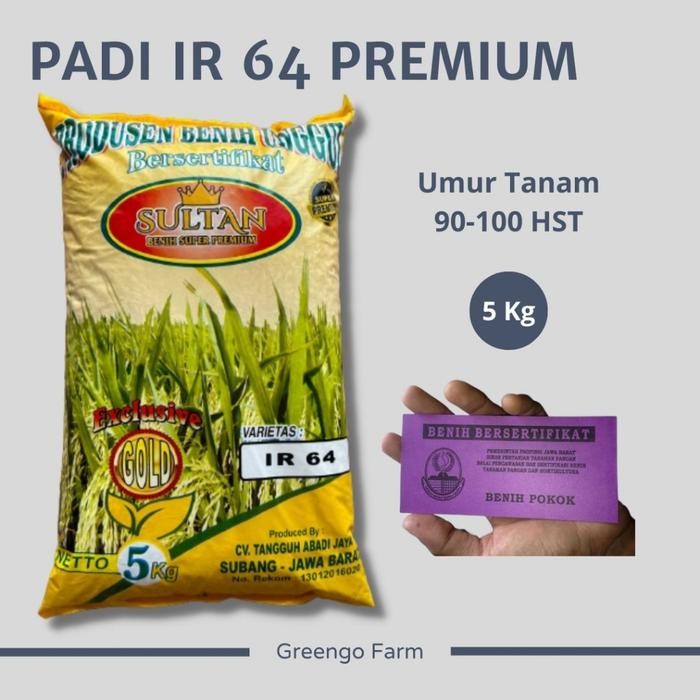 A7 Benih Padi Varietas Ir64/ Ir 64 Super Jumbo 5Kg (B7)