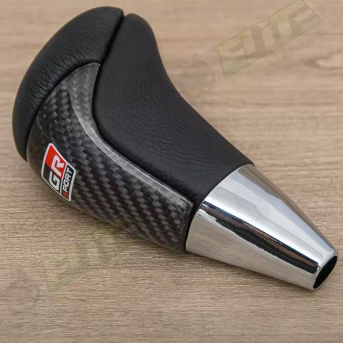 SHIFT KNOB GR SPORT TOYOTA FORTUNER VNT VRZ GR REAL CARBON BLACK