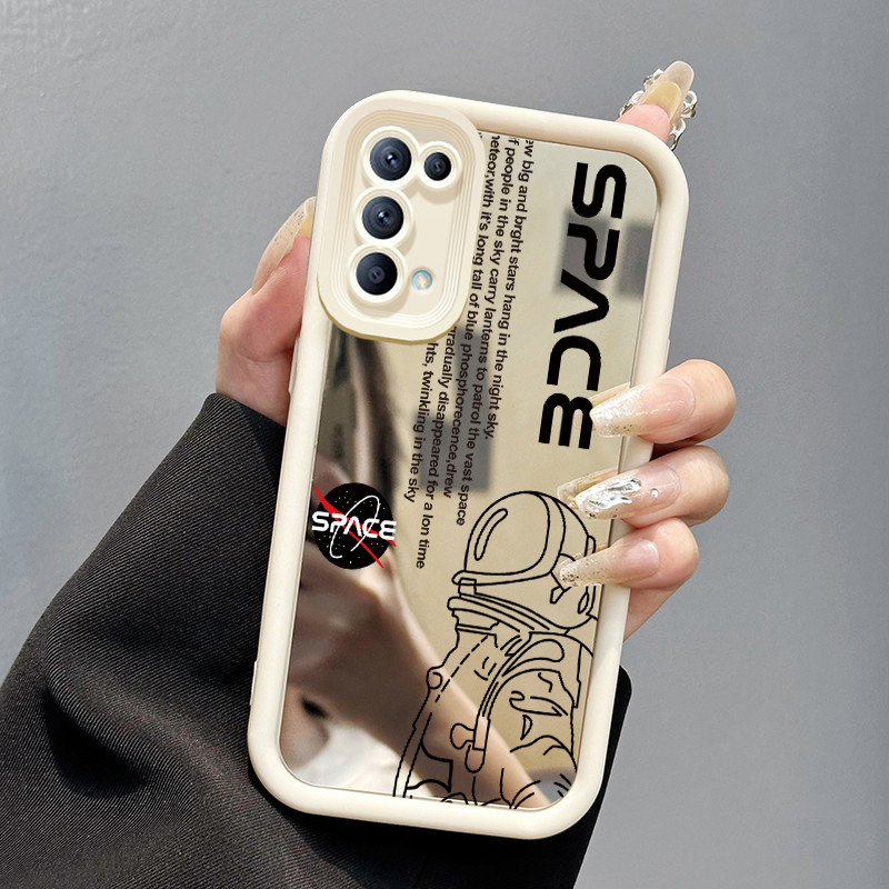 Casing Hp OPPO Reno 5 4G Reno 5 5G Reno5 Reno 5K 5G Reno5 K Find X3 Lite Case cermin Softcase pelind