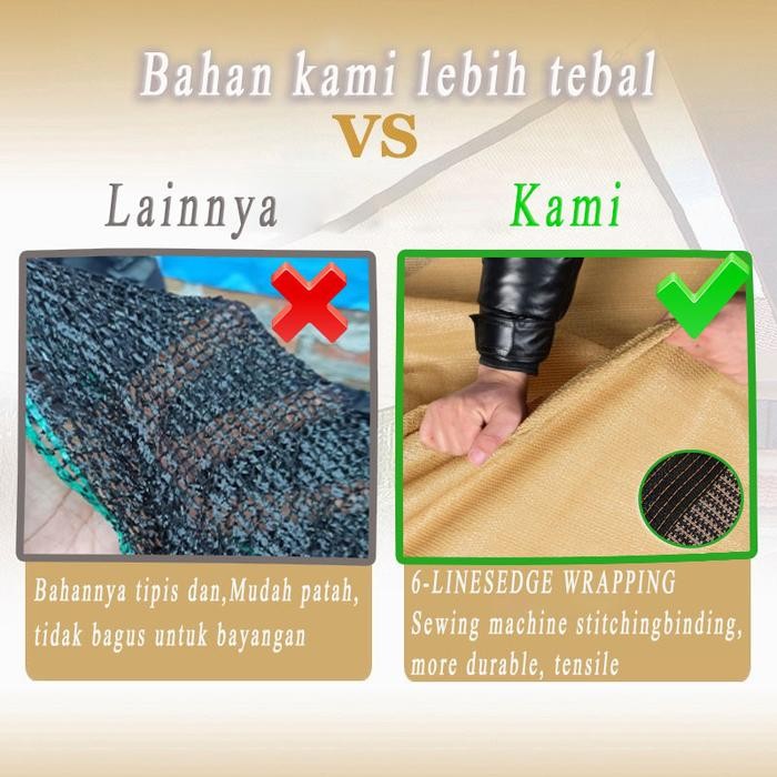 Jaring Paranet 95%/Paranet Anti-UV /Paranet Nilon/ Paranet 95% 1 Roll /Jaring Paranet Tebal Outdoor
