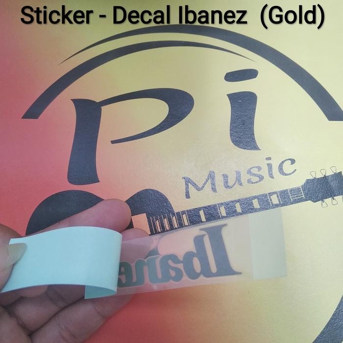 STICKER - DECAL IBANEZ (GOLD)