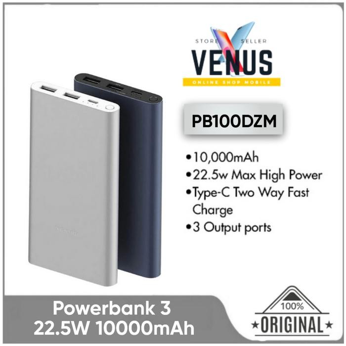 XiaoMi Powerbank 3 10000mAh Power Bank 3 22.5W Type-C Fast Charge