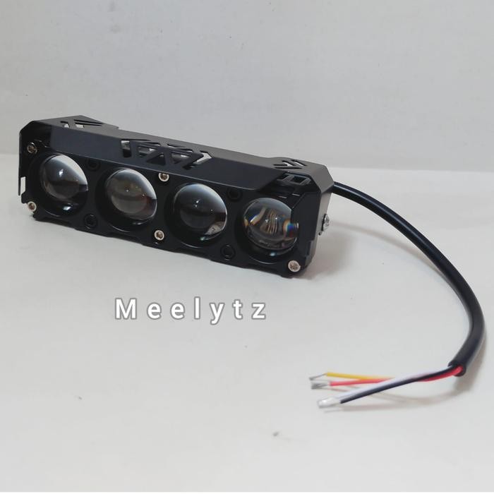 Lampu Tembak 4 Mata Cr7 Plus Devil New Alumunium Waterproof Premium