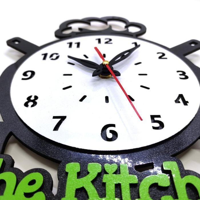 Jam hiasan Dinding Estetik Unik Dapur The Kitchen JD0013 jam dinding
