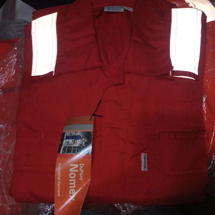 Coverall Flamming Nomex Iii A Merah