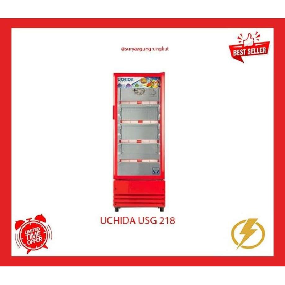 PENDINGIN / SHOWCASE UCHIDA USG 218 (FREE ONGKIR SBY)