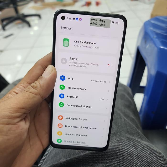 oppo a74 4G 6/128GB batang second ori