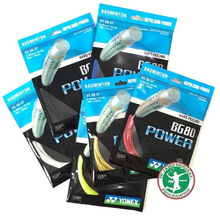 Yonex Bg80 Bg 80 Power Sp Senar Badminton Original #Gratisongkir