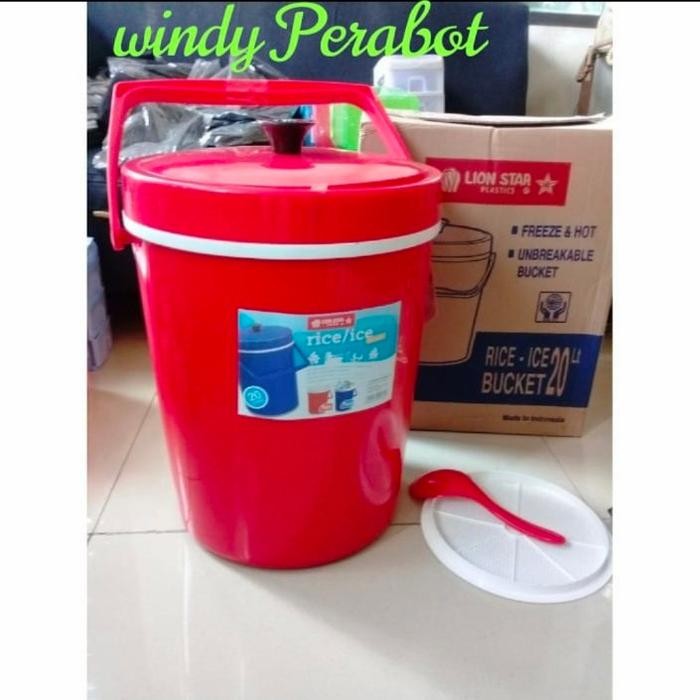 Termos Nasi Rice-Ice 20 Liter Bucket - Lion Star Rice-Ice Bucket Lion
