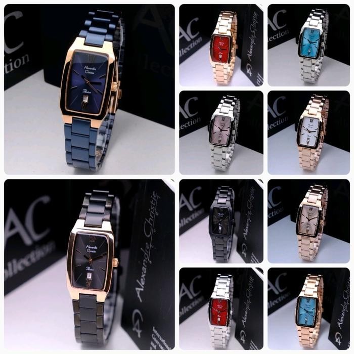 ALEXANDRE CHRISTIE AC2455 / AC 2455 ROSE BROWN - JAM TANGAN WANITA