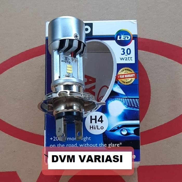 Lampu LED Utama Motor Mobil AYOTO M4A H4 AC DC PNP 30 Watt