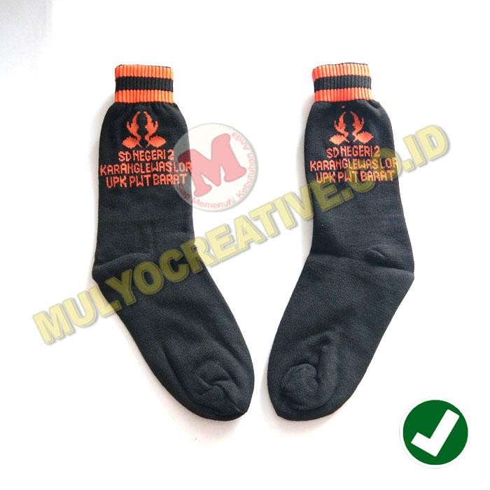 

Koas Kaki Bordir - Kaos Kaki Rajut Identitas Sekolah Murah Warna Hitam PREMIUM