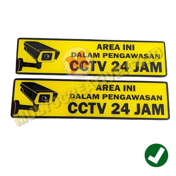 

Papan Pemberitahuan Bahan Akrilik Papan Tulisan CCTV Akrilik Murah PREMIUM