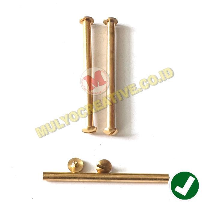 

Paku Baut Warna Gold Ukuran 7 Cm Jilid Buku Baut Kalender 70 mm PREMIUM