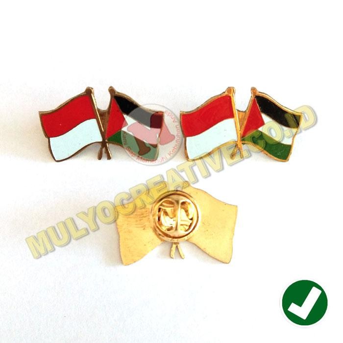 

Pin Bendera Persahabatan Negara Palestina Dan Indonesia Murah-Flag Pin PREMIUM