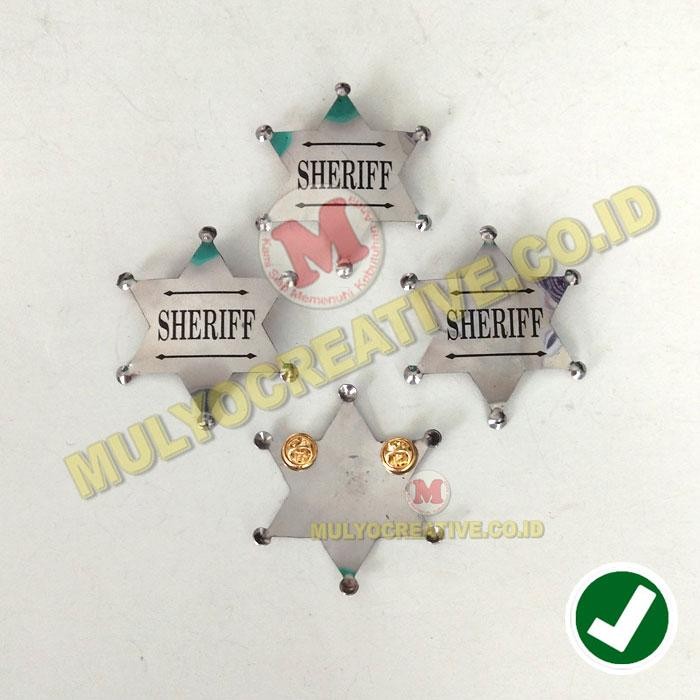 

Pin Bintang Sheriff Ukuran Kecil Pin Bros Serif Bahan Logam Stainles PREMIUM