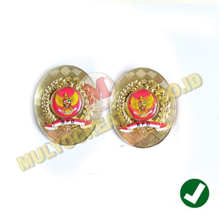 

Lencana BPD Desa Model Oval Pin BPD Perangkat Desa Pengait Peniti PREMIUM