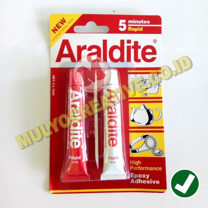 

Lem Araldite Rapid Merah - Lem Besi - Lem Logam - 5 Menit PREMIUM