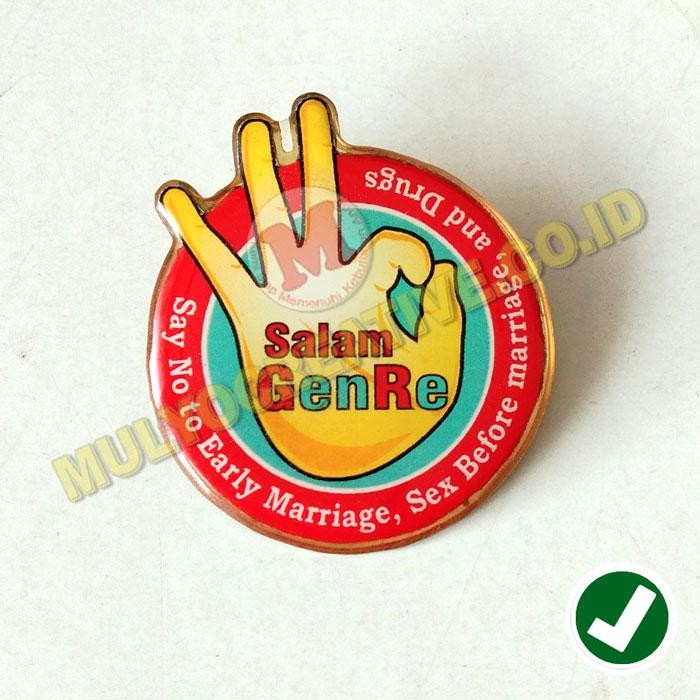 

Pin Salam Genre - Pin Genre Bahan Logam Kuningan PREMIUM