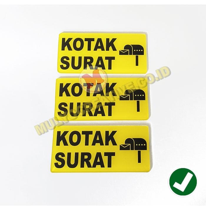 

Papan Akrilik Papan Tanda Papan Sign Kotak Surat PREMIUM