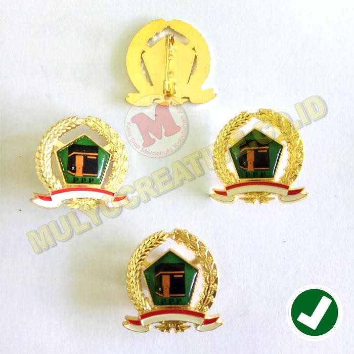 

Pin Partai PPP - Logam Kuningan - Bentuk Padi Kapas PREMIUM