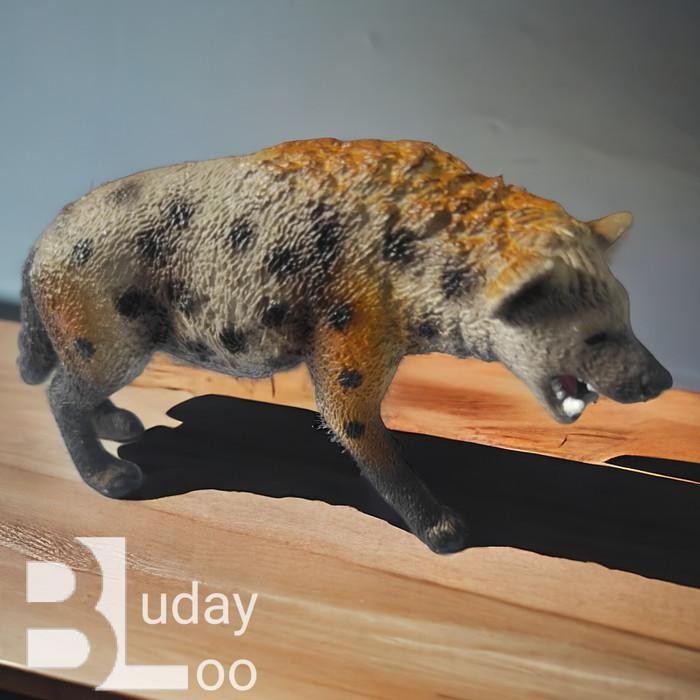 Mainan Binatang Miniatur Hewan Hiena Hyena 11 cm Buas Hutan - Anak
