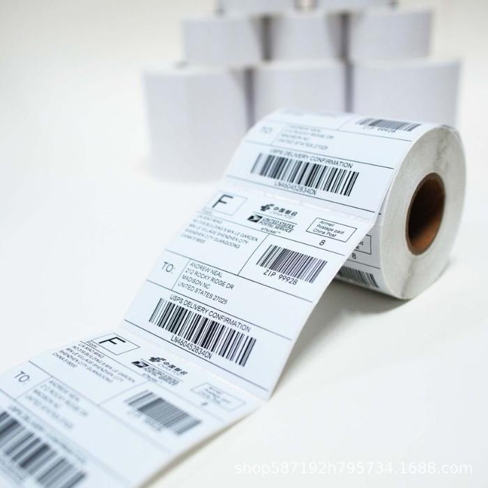 

Aiyin Thermal Paper 100Mm X 150Mm A6 500Pcs/Roll Sticker Label Kertas Resi Shipping Label For Id240