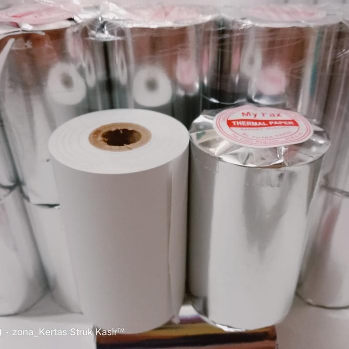

Kertas Thermal 80X50 Paket 10 Roll Struk Printer Ukuran 80Mm
