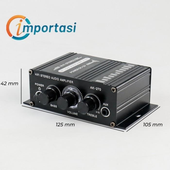 LEPY AMPLIFIER MINI AUDIO HIFI STEREO TREBLE BASS BOOSTER SPEAKER