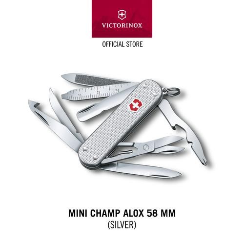 Victorinox Mini Champ Alox, 58 mm, Silver  [Pisau Lipat]  Swiss Army Knife™