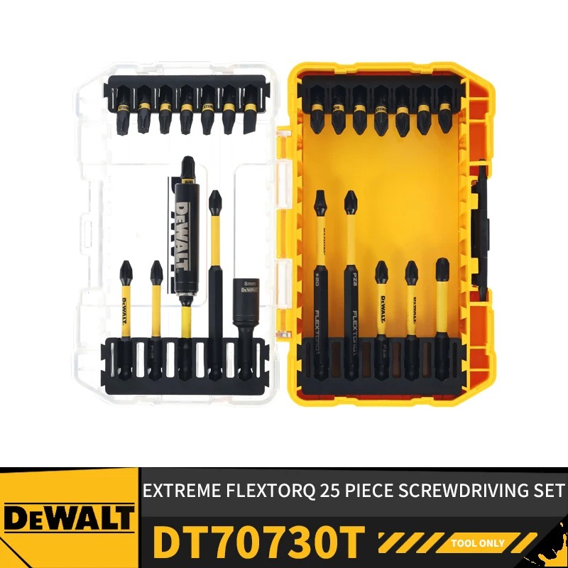 DEWALT DT70730T EXTREME FlexTORQ 25 Piece Screwdriving Set Driver Power Tool Accessories