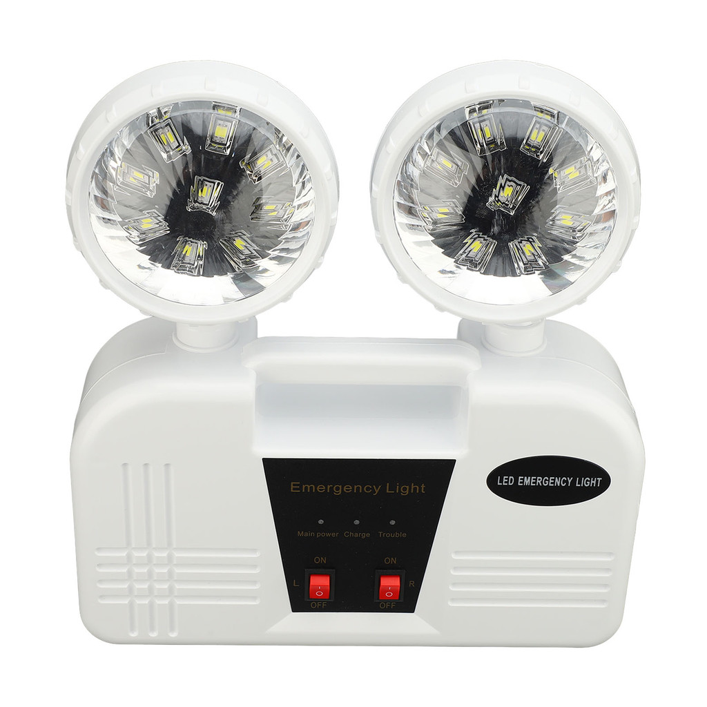 Double Head Emergency Light Emergency Light Emergency Light 2 Head Bright White 9W LED Emergency Lig