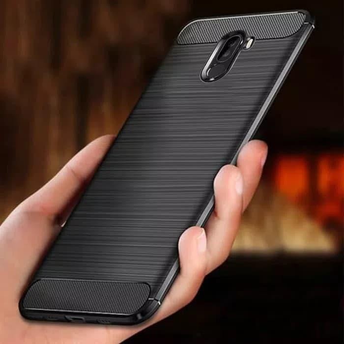 Case Xiaomi Pocophone F1 2018 Carbon Fiber Casing Softcase Poco F1