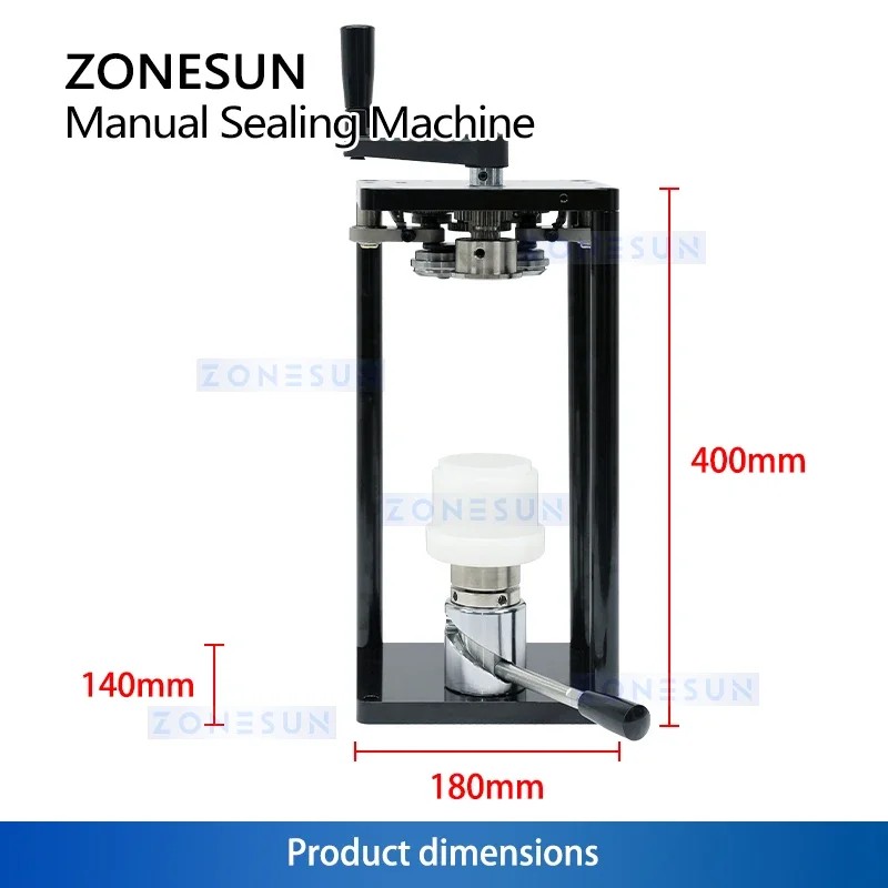 Zonesun Manual Can Sealing Machine Can Seamer Beer PET Can Sealer Aluminum Home Beverage Packaging