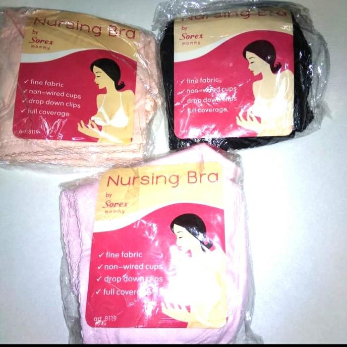 bra/bh menyusui sorex/tanpa kawat/ukuran 40/