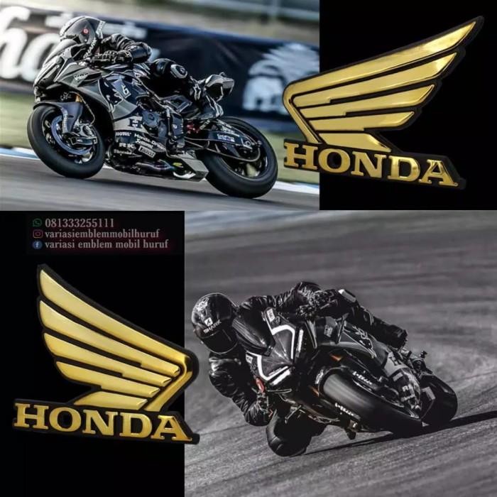 [Expert] Emblem logo honda sayap motor gold emas untuk vario cb cbr scoopy beat