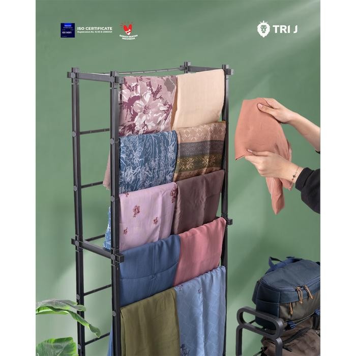 [Expert] TRI J Rak Sepatu dan Jilbab 10 Tingkat Plastik / Rak Hijab 10 Susun Amazing Shoe Rack