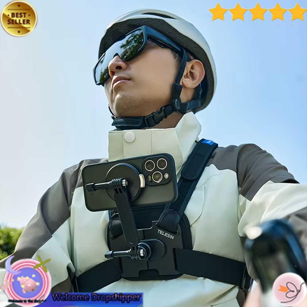 Yourfav TELESIN Tali Dada Chest Strap Smartphone Mount iPhone 16 Pro Max - P2-CGP-02 WD33