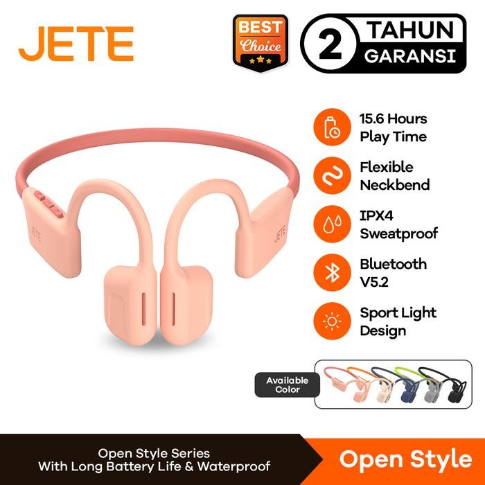 Headset Bluetooth Jete Open Style IPX4 - Garansi 2 Th
