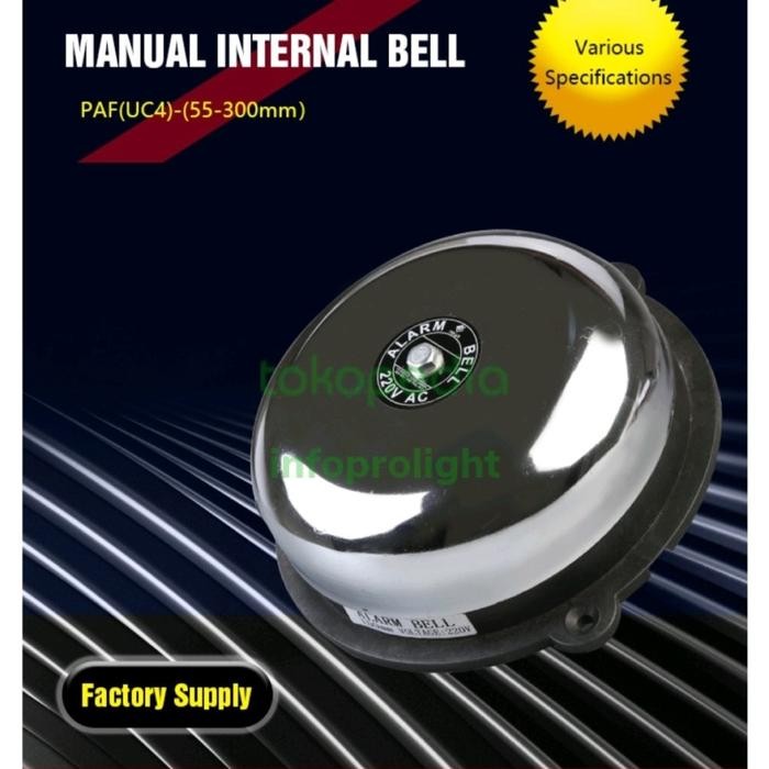 BELL KRING 8" / 200mm BELL ALARM SEKOLAH INDUSTRI 220V