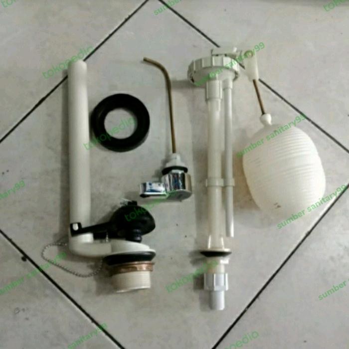 ALAT KLOSET TOTO ENGKOL SAMPING KOMPLIT SET/PELAMPUNG KLOSET TOTO SET