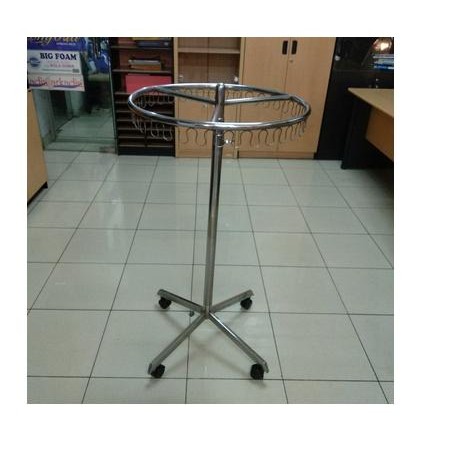 JEMURAN BAJU BULAT BESI CHROME FRONTOFISS