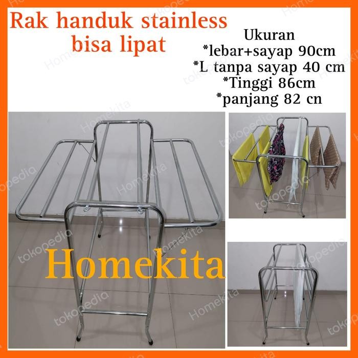 JEMURAN HANDUK STAINLESS JEMURAN HANDUK LIPAT