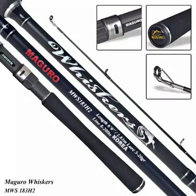 Joran Maguro WHISKERS Spinning Galatama Mas Bawal Lele
