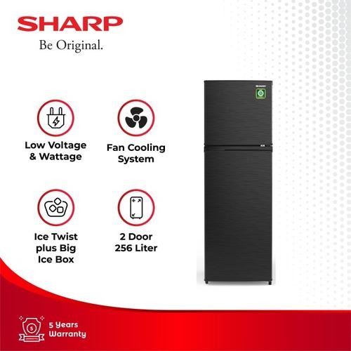 Sharp Kulkas 2 Pintu SJ-316MN-HS | SJ316MNHS | SJ 316MN HS Kirei Series