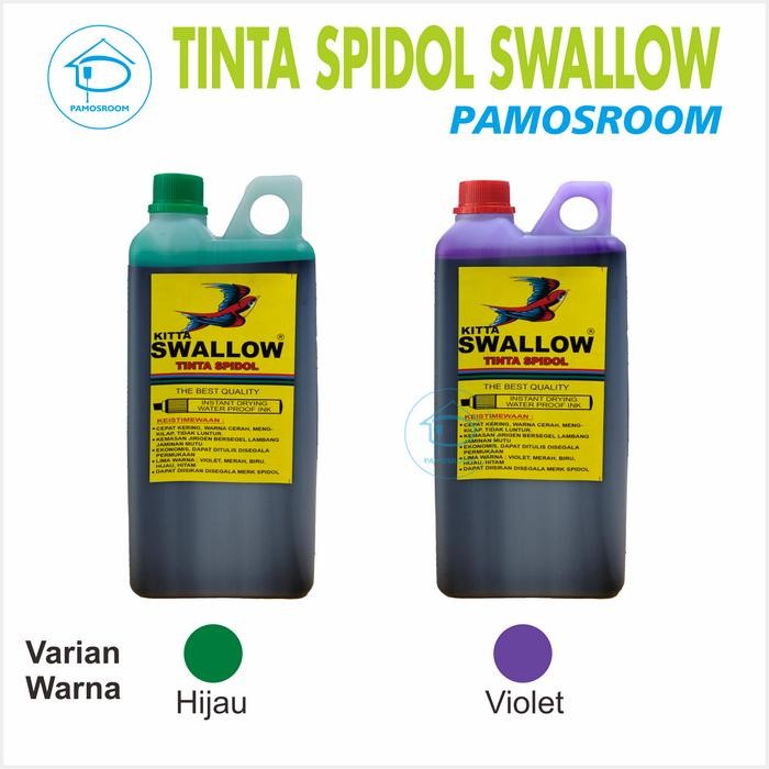

Pamosroom Tinta Spidol Permanent KITTA Swallow Biru Violet Free Botol