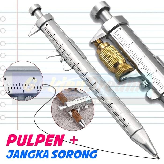 

monggo] Pulpen Jangka Sorong Pena Sigmat Vernier Caliper Pen Tulis Mistar Ukur